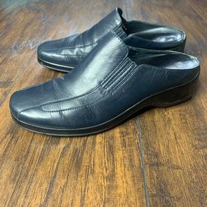 Stonefly Leather Mules - eu 37, blue, slip on clogs